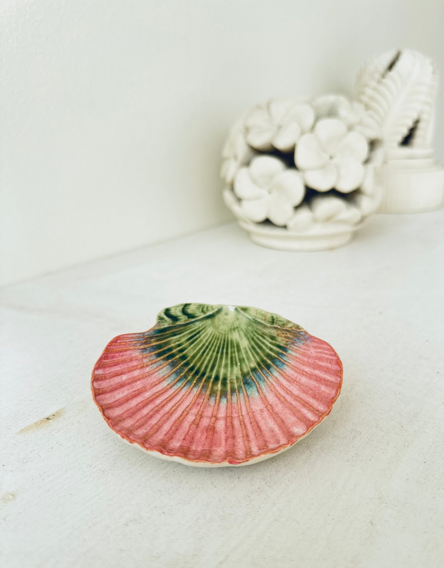 SHE SELLS SEA SHELLS | Jewelry Holder Blush and Moss